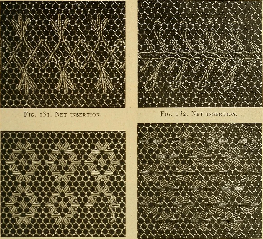 An illustration from Encyclopedia of needlework, 1890, leaf 66