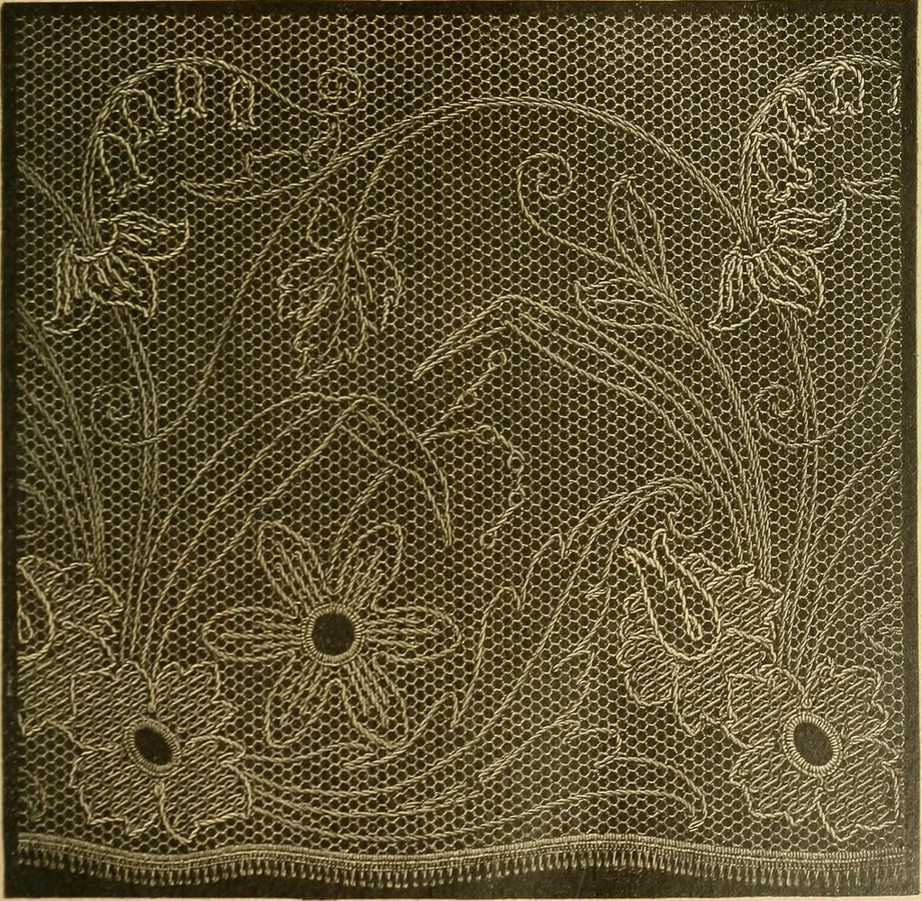 An illustration from Encyclopedia of needlework, 1890, leaf 68