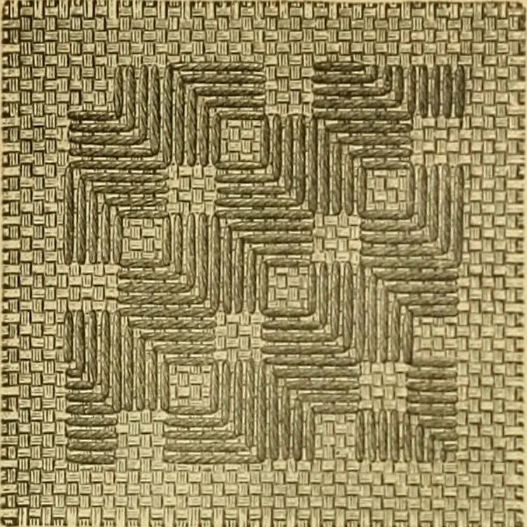 An illustration from Encyclopedia of needlework, 1890, leaf 75
