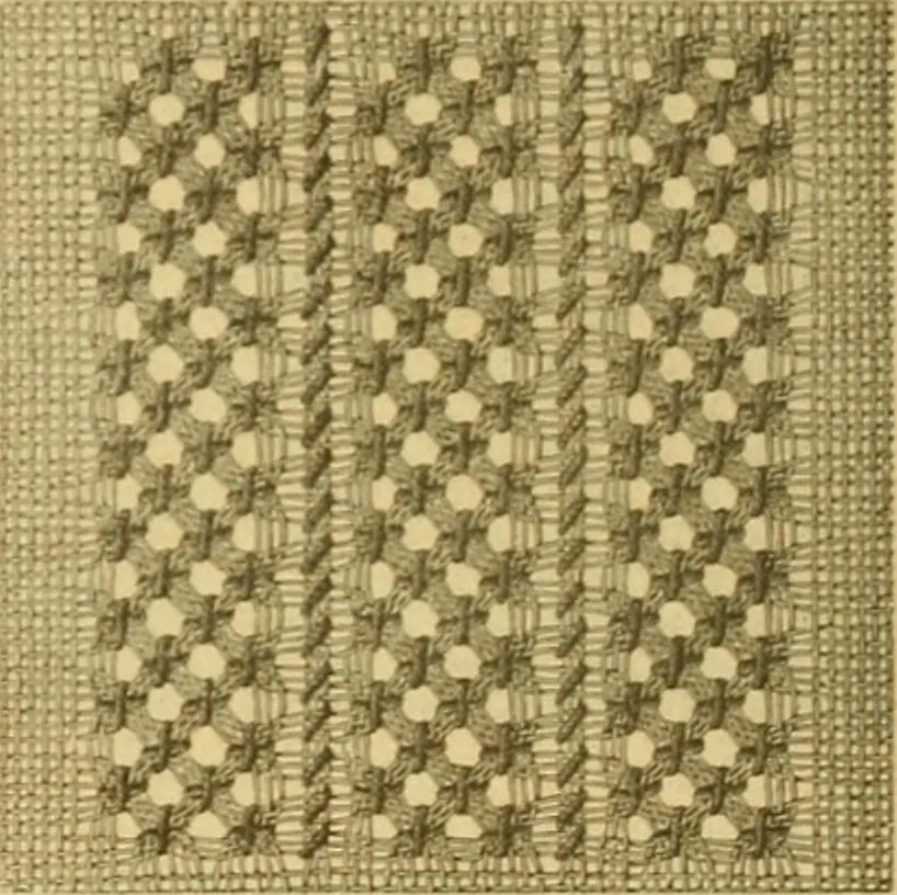 An illustration from Encyclopedia of needlework, 1890, leaf 77