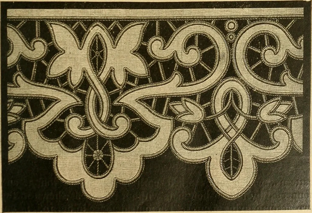 An illustration from Encyclopedia of needlework, 1890, leaf 90