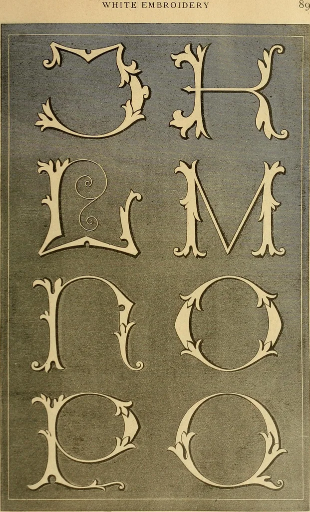 An illustration from Encyclopedia of needlework, 1890, leaf 96