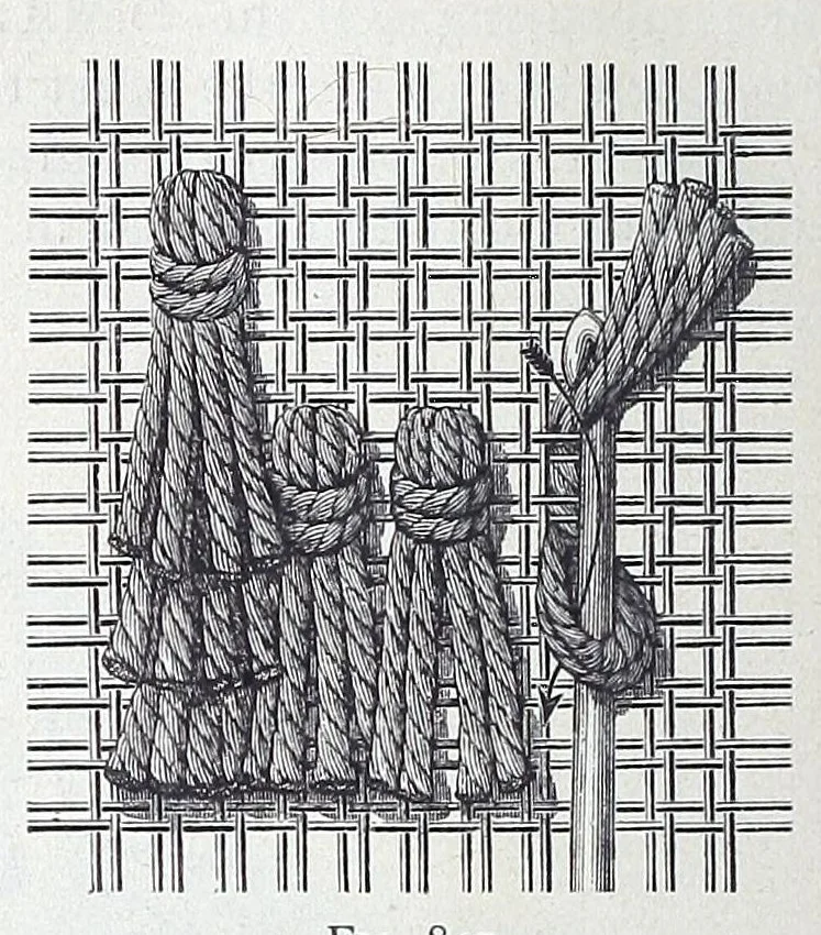 An illustration from Encyclopedia of needlework, 1890, leaf 540
