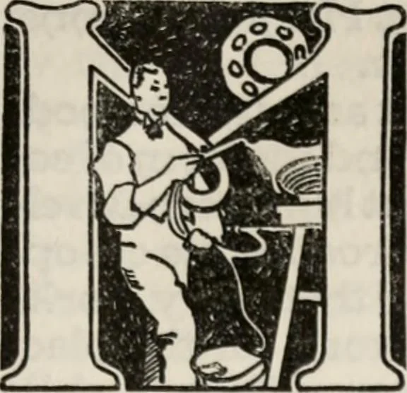 An illustration from An endeavor towards the teaching of John Ruskin and William Morris. Being a brief account of the work, the aims, and the principles of the Guild of handicraft in East London, 1901, leaf 26