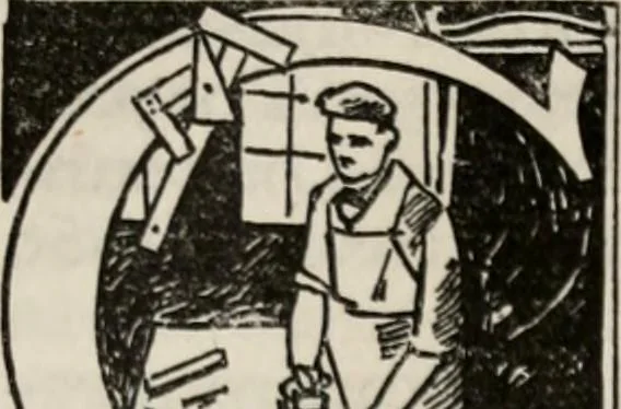 An illustration from An endeavor towards the teaching of John Ruskin and William Morris. Being a brief account of the work, the aims, and the principles of the Guild of handicraft in East London, 1901, leaf 30