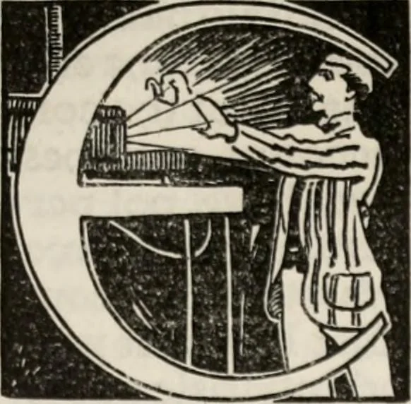 An illustration from An endeavor towards the teaching of John Ruskin and William Morris. Being a brief account of the work, the aims, and the principles of the Guild of handicraft in East London, 1901, leaf 42