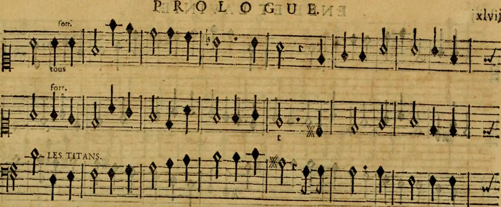 An illustration from Enée et Lavinie, tragédie, 1 act, 1690, leaf 60