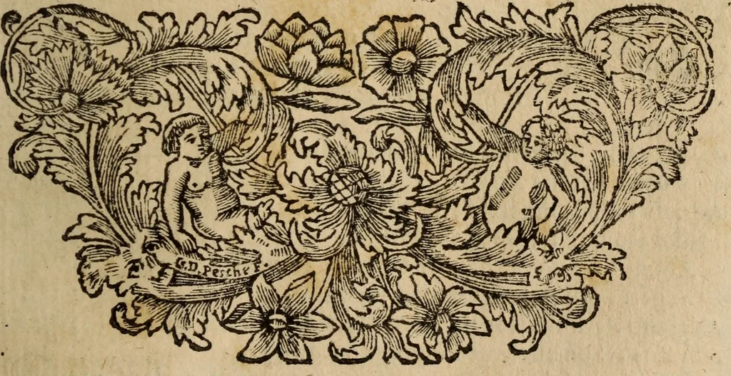 An illustration from Engaños y desengaños del profano amor : deducidos de la amorosa historia, que à este fin se refiere del ducque D. Federico de Toledo : donde se disuade lo nocivo de esta passion, y se previene su remedio en diversos documentos morales, y politicos ; illustrados de toda erudicion sacra y humana ..., 1687, leaf 596