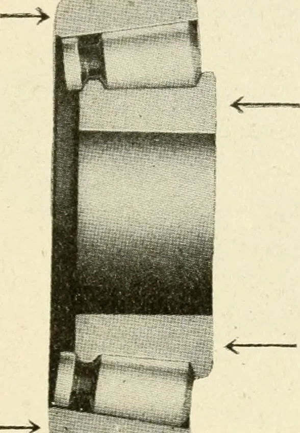 An illustration from Engelman's autocraft; being an instructive study of the automobile; its care and management; how to drive; locating troubles and repairing them; with chapters exploiting some of the latest devices used in automobile construction, 1914, leaf 160