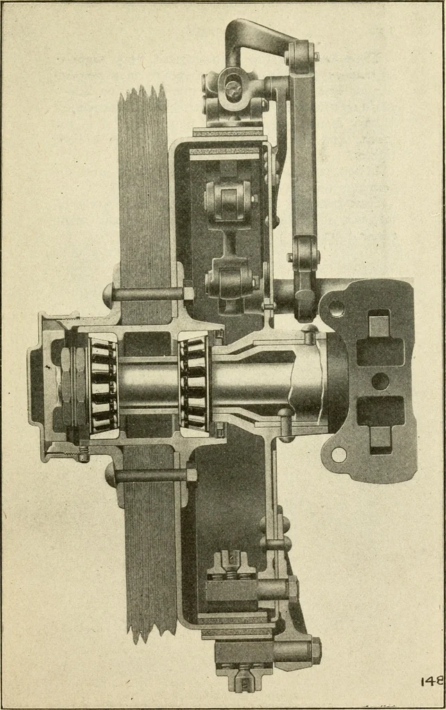 An illustration from Engelman's autocraft; being an instructive study of the automobile; its care and management; how to drive; locating troubles and repairing them; with chapters exploiting some of the latest devices used in automobile construction, 1914, leaf 166