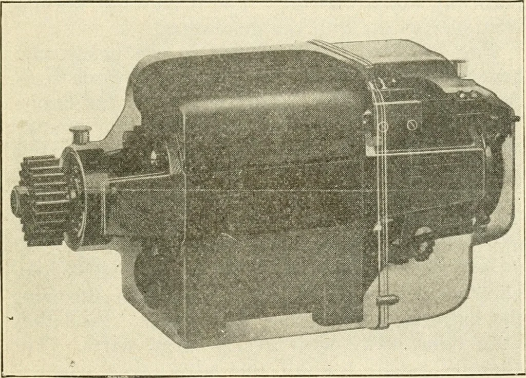 An illustration from Engelman's autocraft; being an instructive study of the automobile; its care and management; how to drive; locating troubles and repairing them; with chapters exploiting some of the latest devices used in automobile construction, 1914, leaf 64