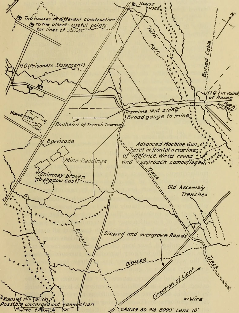 An illustration from Engineer course in topography, 1922, leaf 111
