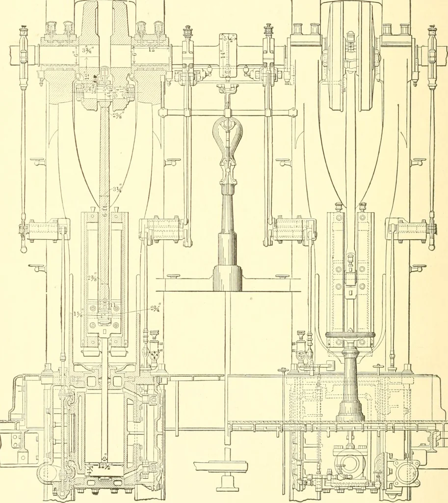An illustration from Engineering reminiscences contributed to "Power" and "American machinist", 1908, leaf 233