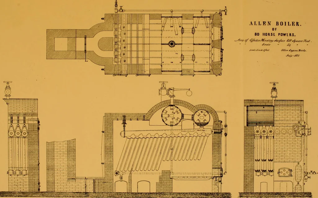 An illustration from Engineering reminiscences contributed to "Power" and "American machinist", 1908, leaf 274