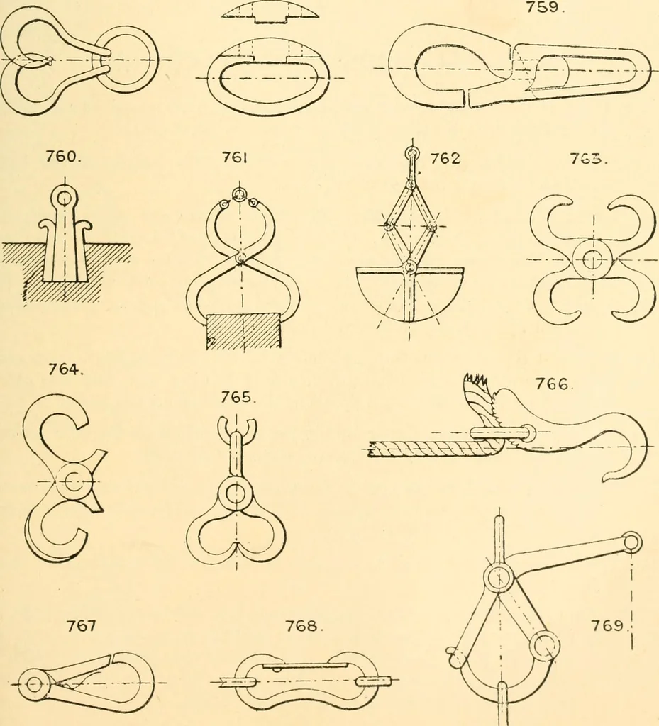 An illustration from The engineer's sketch-book of mechanical movements, devices, appliances, contrivances and details employed in the design and construction of machinery for every purpose;, 1902, leaf 105