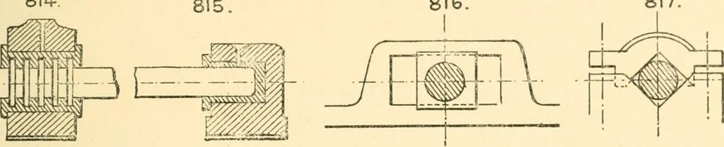 An illustration from The engineer's sketch-book of mechanical movements, devices, appliances, contrivances and details employed in the design and construction of machinery for every purpose;, 1902, leaf 111