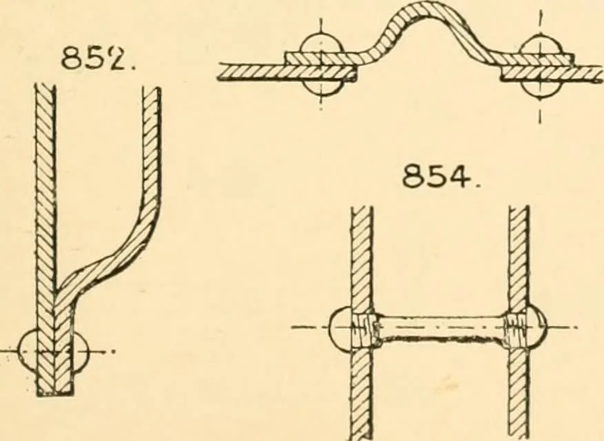 An illustration from The engineer's sketch-book of mechanical movements, devices, appliances, contrivances and details employed in the design and construction of machinery for every purpose;, 1902, leaf 113