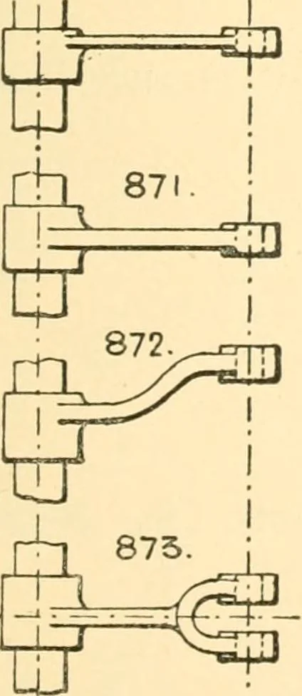 An illustration from The engineer's sketch-book of mechanical movements, devices, appliances, contrivances and details employed in the design and construction of machinery for every purpose;, 1902, leaf 115