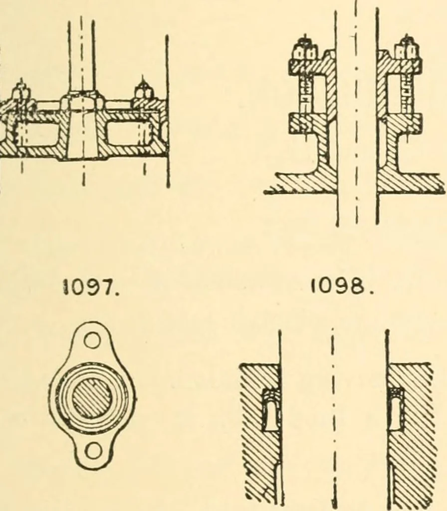 An illustration from The engineer's sketch-book of mechanical movements, devices, appliances, contrivances and details employed in the design and construction of machinery for every purpose;, 1902, leaf 139
