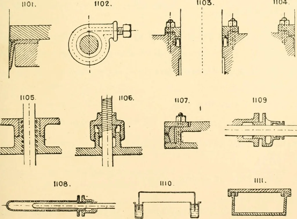An illustration from The engineer's sketch-book of mechanical movements, devices, appliances, contrivances and details employed in the design and construction of machinery for every purpose;, 1902, leaf 139