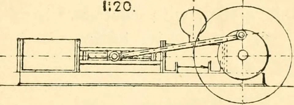 An illustration from The engineer's sketch-book of mechanical movements, devices, appliances, contrivances and details employed in the design and construction of machinery for every purpose;, 1902, leaf 145