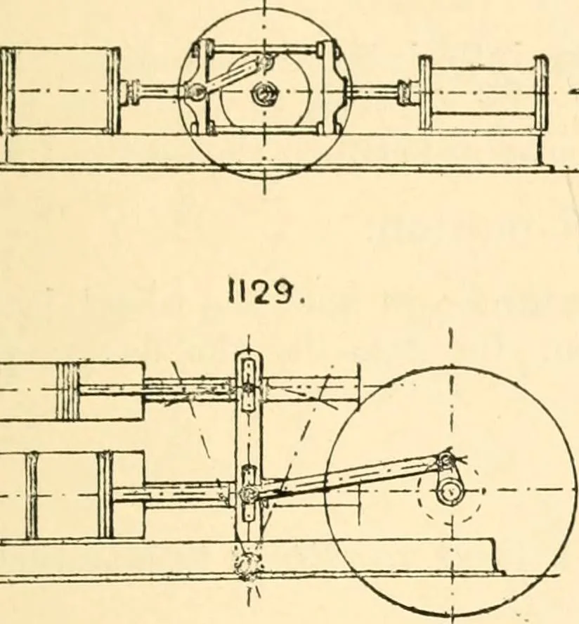 An illustration from The engineer's sketch-book of mechanical movements, devices, appliances, contrivances and details employed in the design and construction of machinery for every purpose;, 1902, leaf 147