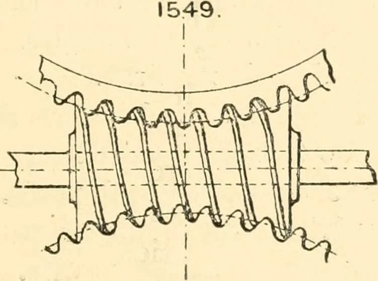 An illustration from The engineer's sketch-book of mechanical movements, devices, appliances, contrivances and details employed in the design and construction of machinery for every purpose;, 1902, leaf 197