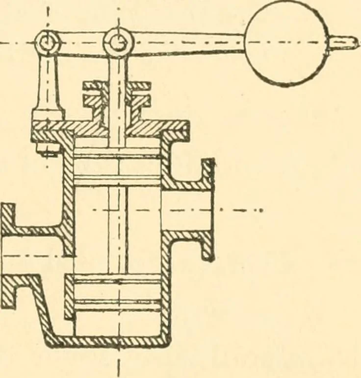 An illustration from The engineer's sketch-book of mechanical movements, devices, appliances, contrivances and details employed in the design and construction of machinery for every purpose;, 1902, leaf 207