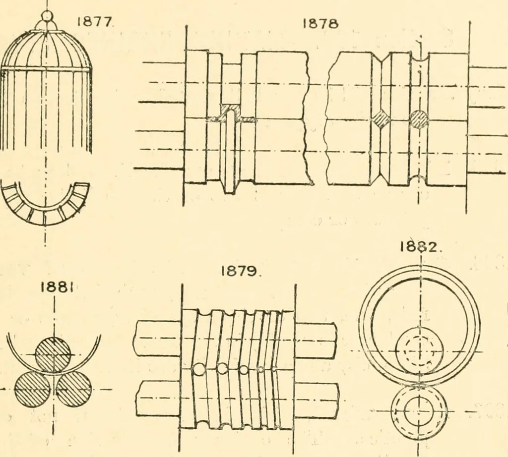 An illustration from The engineer's sketch-book of mechanical movements, devices, appliances, contrivances and details employed in the design and construction of machinery for every purpose;, 1902, leaf 241