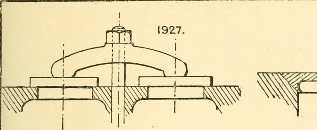 An illustration from The engineer's sketch-book of mechanical movements, devices, appliances, contrivances and details employed in the design and construction of machinery for every purpose;, 1902, leaf 249