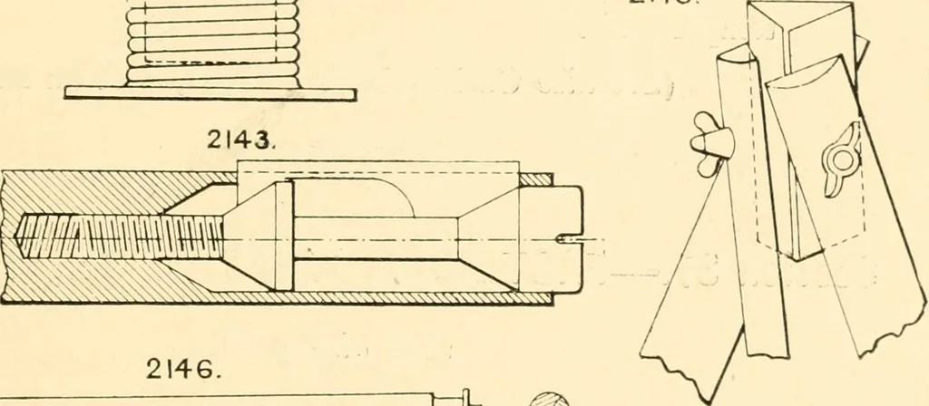 An illustration from The engineer's sketch-book of mechanical movements, devices, appliances, contrivances and details employed in the design and construction of machinery for every purpose;, 1902, leaf 279