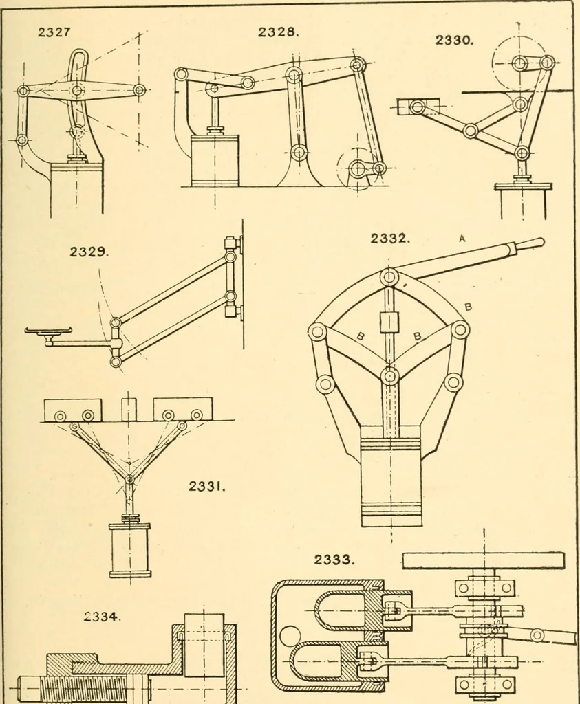 An illustration from The engineer's sketch-book of mechanical movements, devices, appliances, contrivances and details employed in the design and construction of machinery for every purpose;, 1902, leaf 303