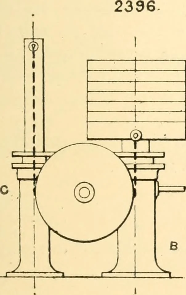 An illustration from The engineer's sketch-book of mechanical movements, devices, appliances, contrivances and details employed in the design and construction of machinery for every purpose;, 1902, leaf 311