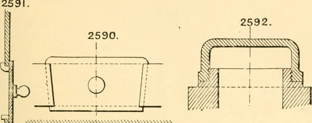 An illustration from The engineer's sketch-book of mechanical movements, devices, appliances, contrivances and details employed in the design and construction of machinery for every purpose;, 1902, leaf 341