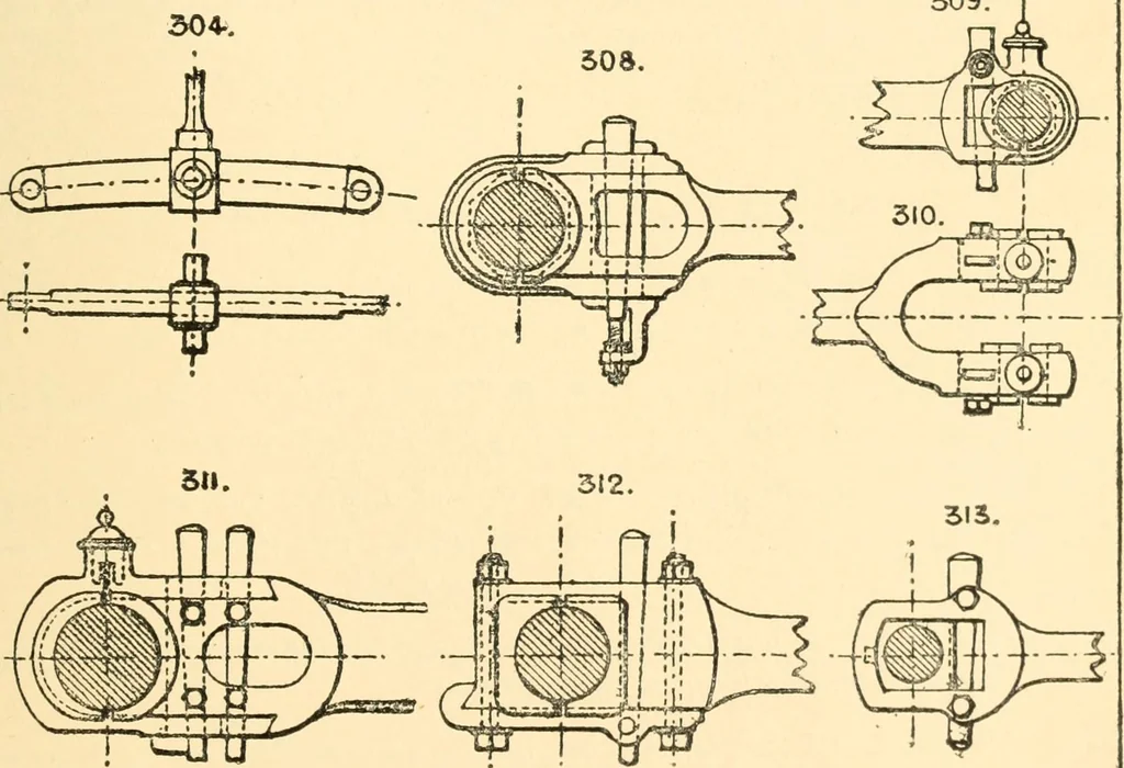 An illustration from The engineer's sketch-book of mechanical movements, devices, appliances, contrivances and details employed in the design and construction of machinery for every purpose;, 1902, leaf 51