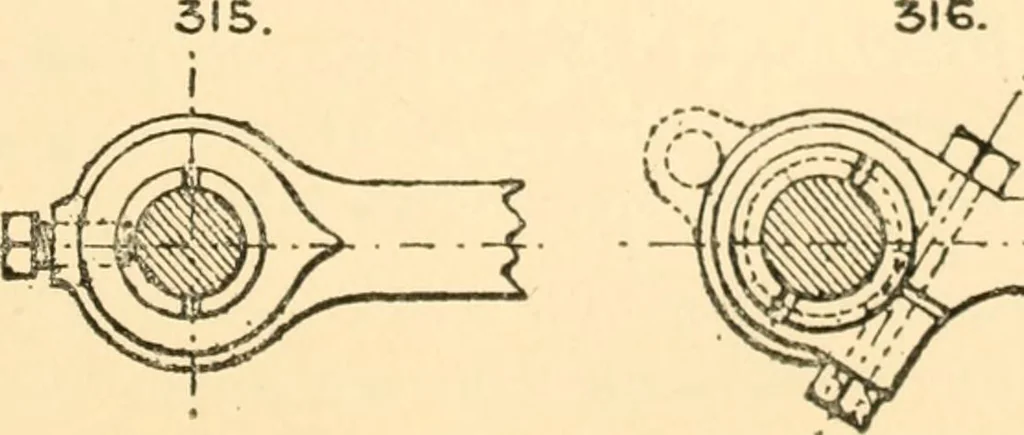 An illustration from The engineer's sketch-book of mechanical movements, devices, appliances, contrivances and details employed in the design and construction of machinery for every purpose;, 1902, leaf 51