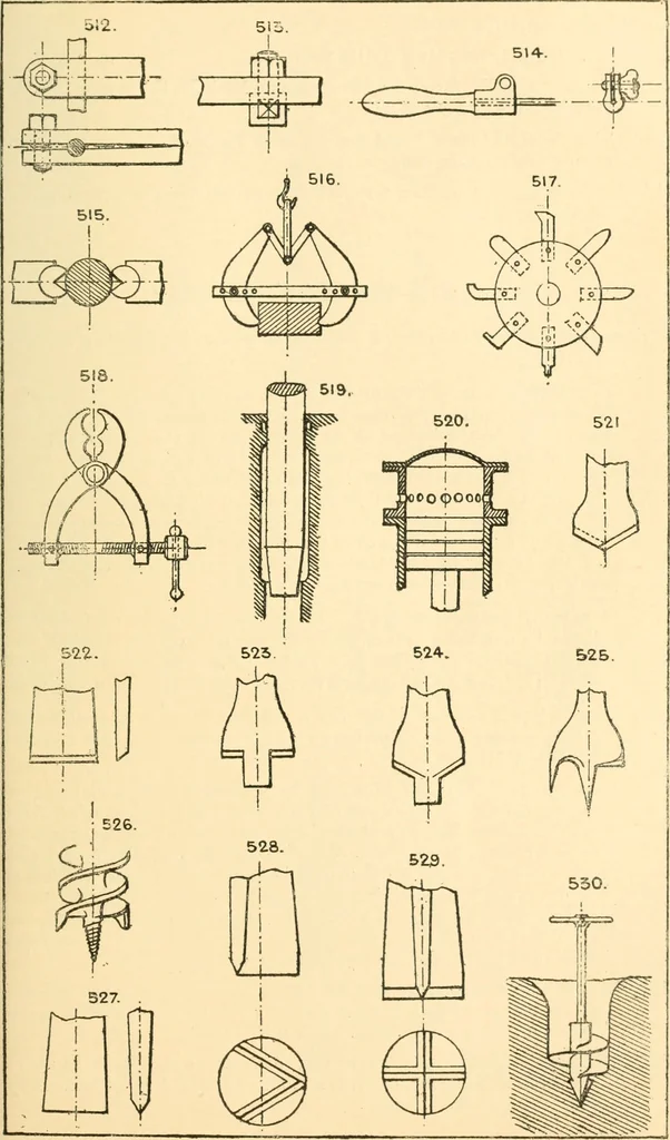 An illustration from The engineer's sketch-book of mechanical movements, devices, appliances, contrivances and details employed in the design and construction of machinery for every purpose;, 1902, leaf 79