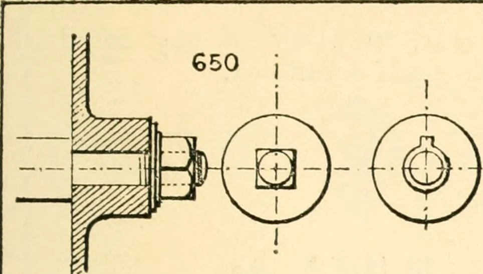 An illustration from The engineer's sketch-book of mechanical movements, devices, appliances, contrivances and details employed in the design and construction of machinery for every purpose;, 1902, leaf 95