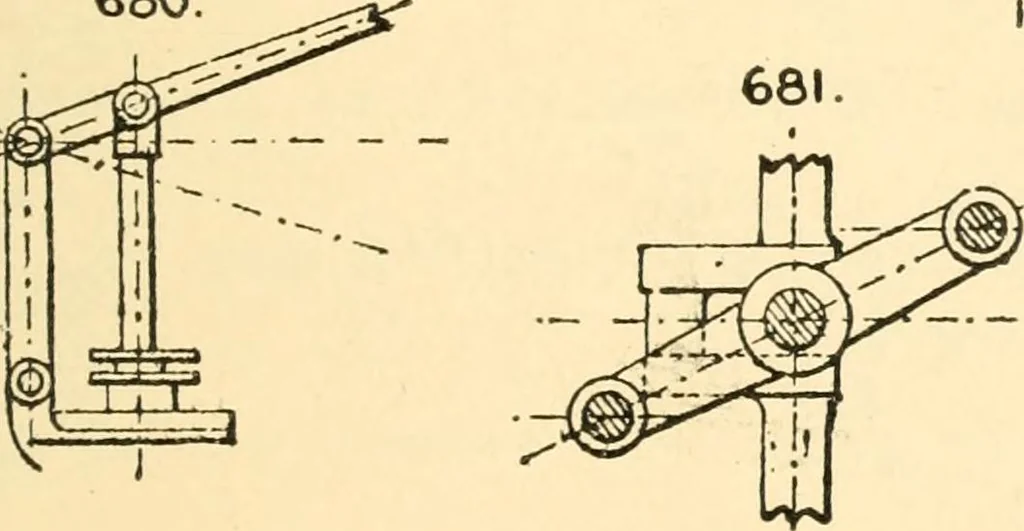 An illustration from The engineer's sketch-book of mechanical movements, devices, appliances, contrivances and details employed in the design and construction of machinery for every purpose;, 1902, leaf 97