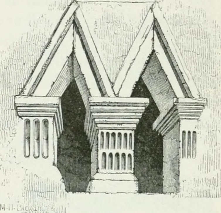 An illustration from An attempt to discriminate the styles of architecture in England : from the Conquest to the Reformation : with a sketch of the Grecian and Roman orders, 1862, leaf 109