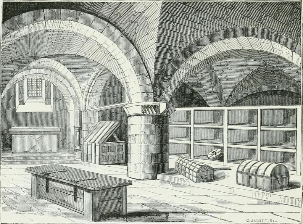 An illustration from An attempt to discriminate the styles of architecture in England : from the Conquest to the Reformation : with a sketch of the Grecian and Roman orders, 1862, leaf 125
