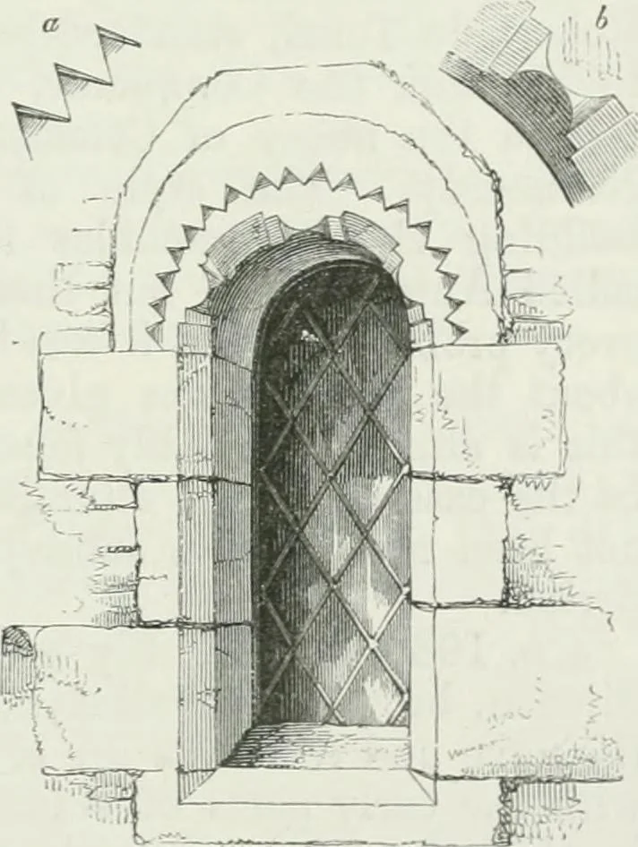 An illustration from An attempt to discriminate the styles of architecture in England : from the Conquest to the Reformation : with a sketch of the Grecian and Roman orders, 1862, leaf 132