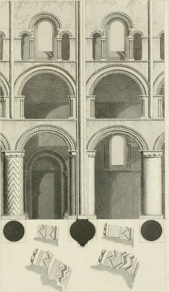 An illustration from An attempt to discriminate the styles of architecture in England : from the Conquest to the Reformation : with a sketch of the Grecian and Roman orders, 1862, leaf 144
