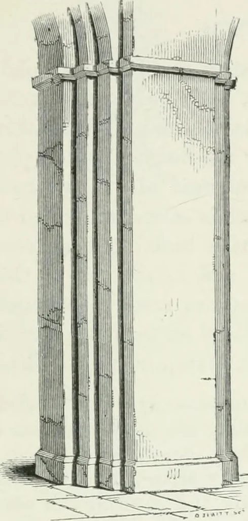 An illustration from An attempt to discriminate the styles of architecture in England : from the Conquest to the Reformation : with a sketch of the Grecian and Roman orders, 1862, leaf 148