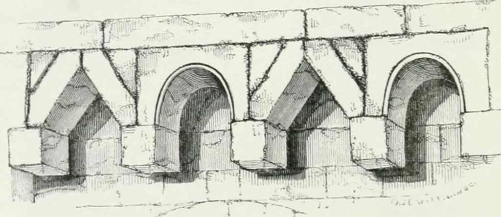 An illustration from An attempt to discriminate the styles of architecture in England : from the Conquest to the Reformation : with a sketch of the Grecian and Roman orders, 1862, leaf 151