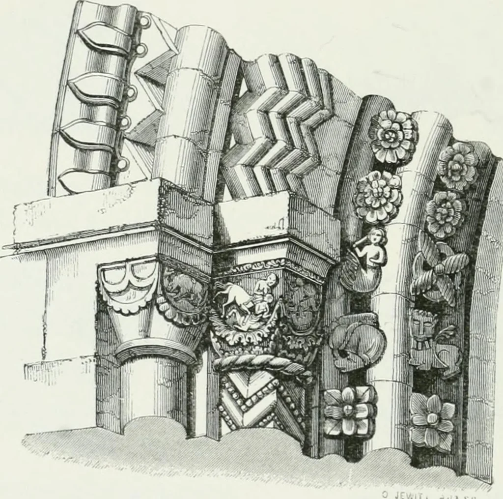 An illustration from An attempt to discriminate the styles of architecture in England : from the Conquest to the Reformation : with a sketch of the Grecian and Roman orders, 1862, leaf 155