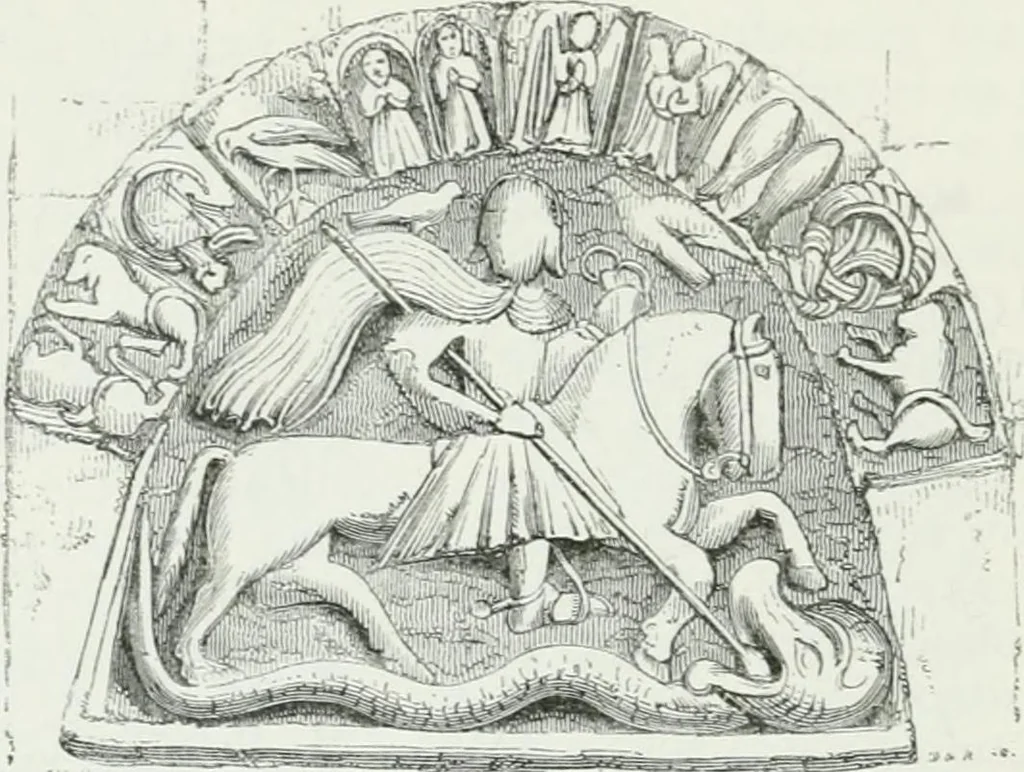 An illustration from An attempt to discriminate the styles of architecture in England : from the Conquest to the Reformation : with a sketch of the Grecian and Roman orders, 1862, leaf 157