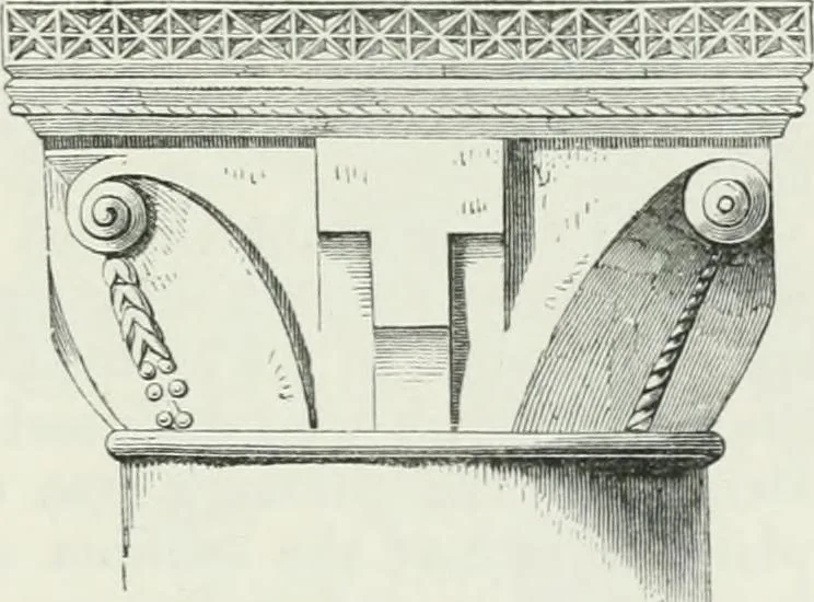An illustration from An attempt to discriminate the styles of architecture in England : from the Conquest to the Reformation : with a sketch of the Grecian and Roman orders, 1862, leaf 160