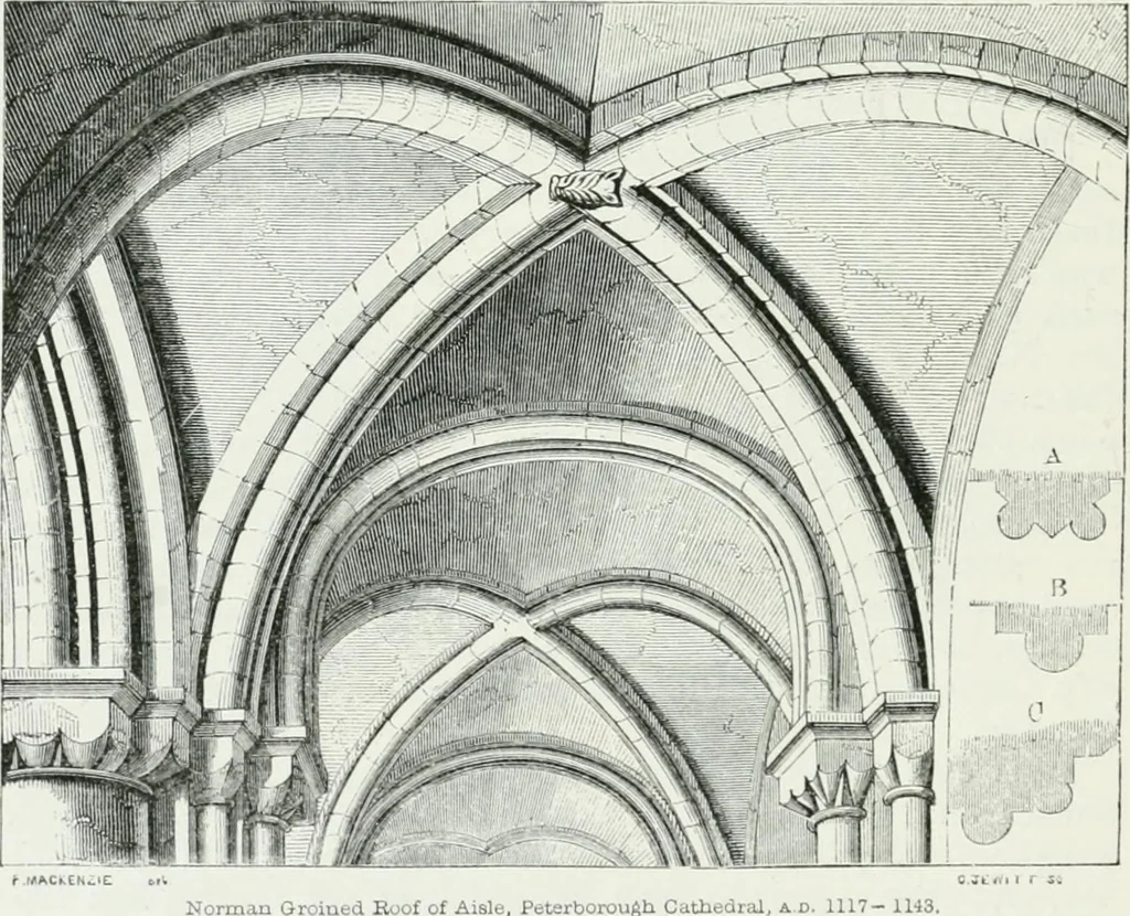 An illustration from An attempt to discriminate the styles of architecture in England : from the Conquest to the Reformation : with a sketch of the Grecian and Roman orders, 1862, leaf 167