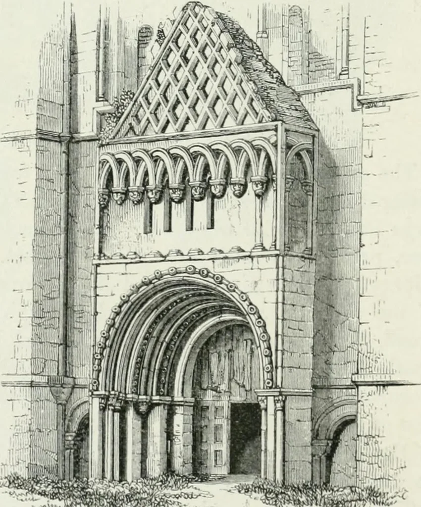 An illustration from An attempt to discriminate the styles of architecture in England : from the Conquest to the Reformation : with a sketch of the Grecian and Roman orders, 1862, leaf 171